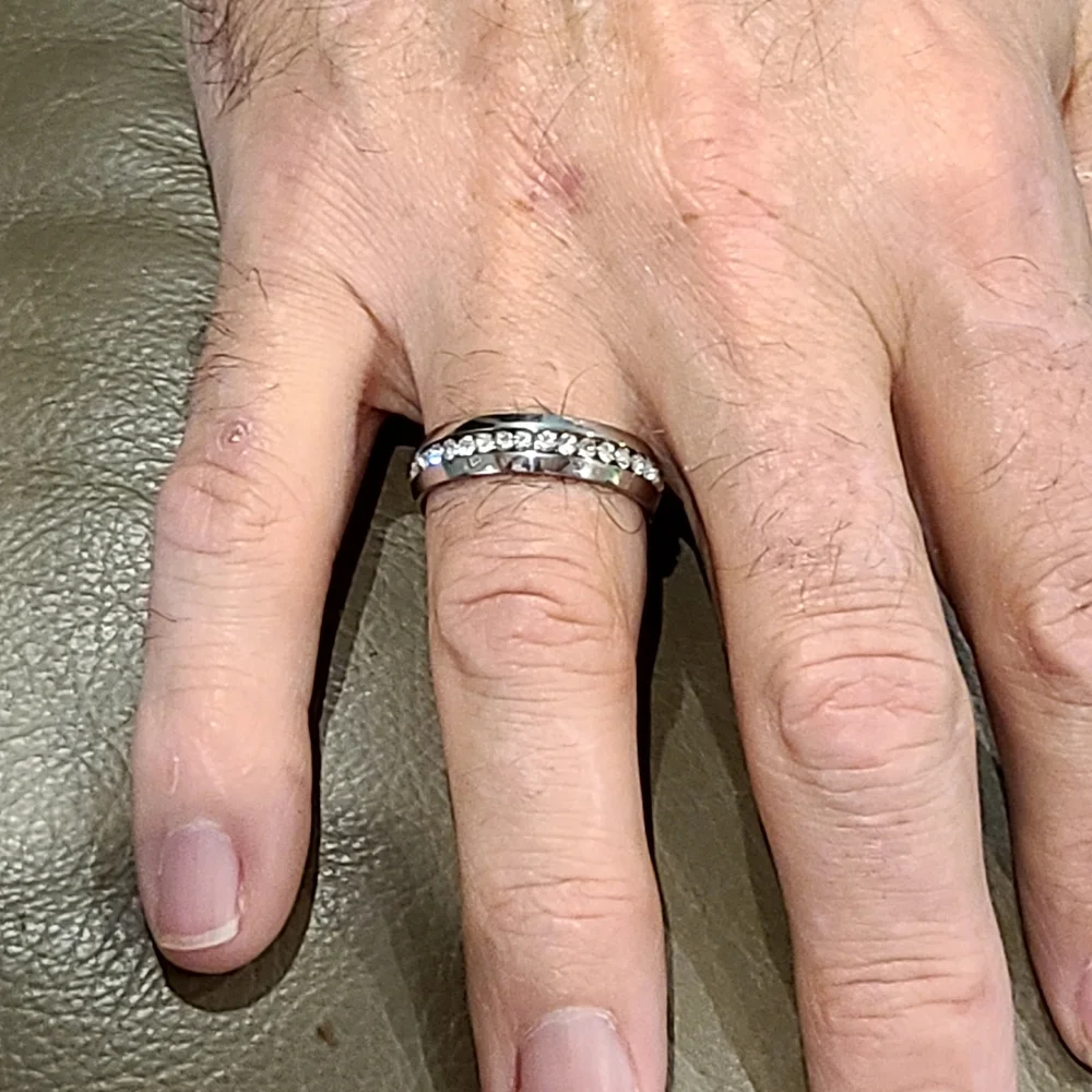 Mens Stainless Steel Band Ring